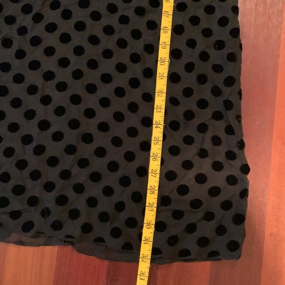 STONE COLD FOX Shimo Dress Velvet Dots Black Sheer Short Event Coquette Mini - Picture 9 of 9